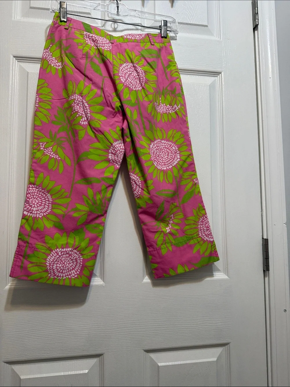 Vintage Lilly Pulitzer Pink and Green Floral Girls' Casual Bottoms